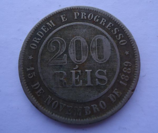 Moeda de 200 Réis - 1895