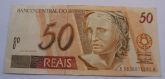 Cédulas de 50 reais