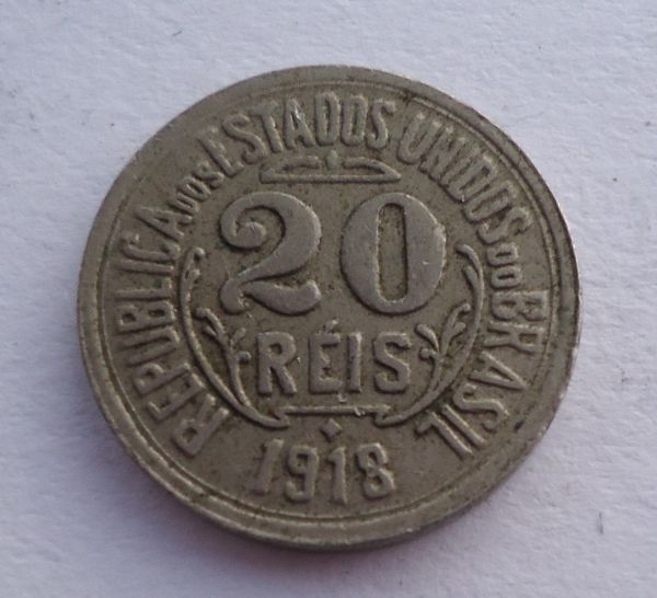 Moeda de 20 Réis - 1918