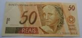 Cédulas de 50 reais