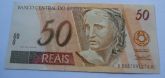 Cédulas de 50 reais