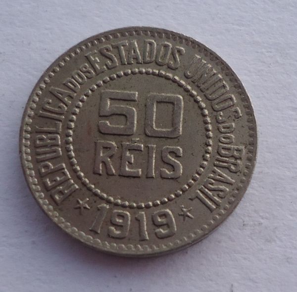 Moeda de 50 Réis - 1919