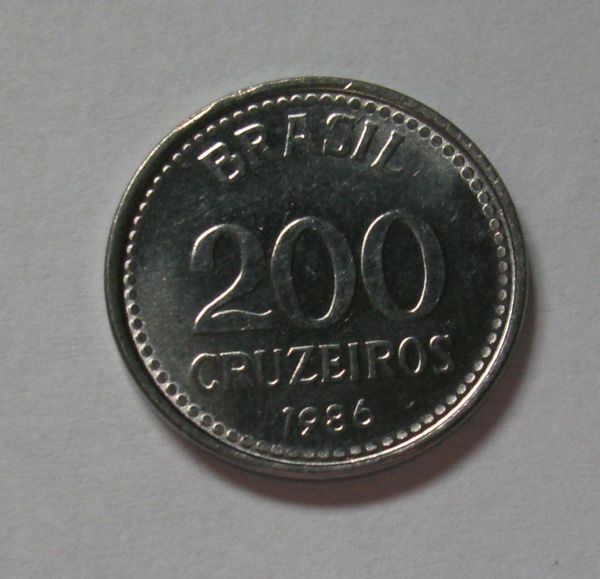 Moeda de 200 Cruzeiros - 1986