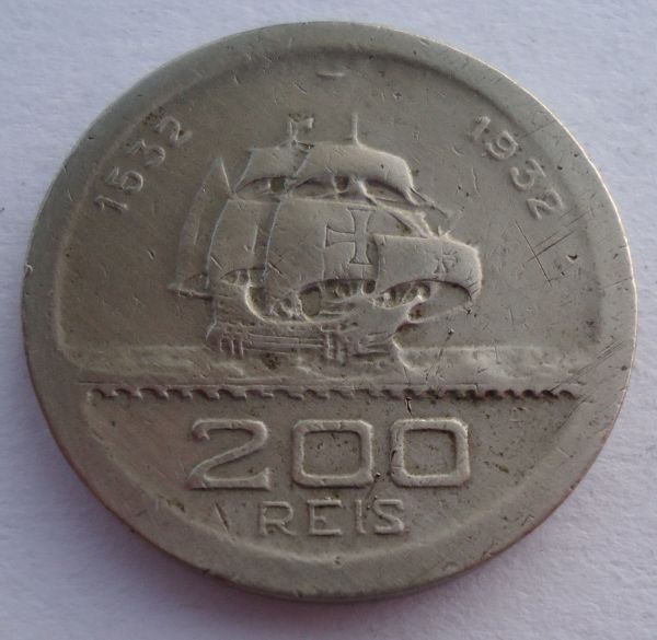 Moeda de 200 Réis - 1932