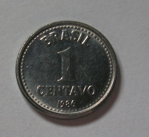 Moeda de 1 centavo - 1986