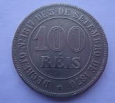 Moeda de 100 Réis - 1877